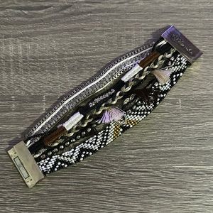 Women’s Plunder Magnetic Bracelet with Beading and Tassels